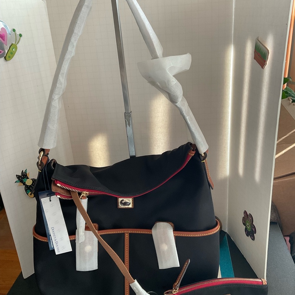 Dooney & Bourke Black and Brown Women's Bag